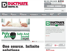 Tablet Screenshot of ductmate.com